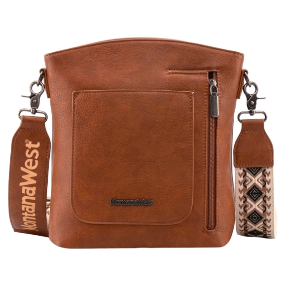 Montana West Vegan Leather Crossbody Bag With Multi Compartments + CCW Pocket - Picture 2 of 5